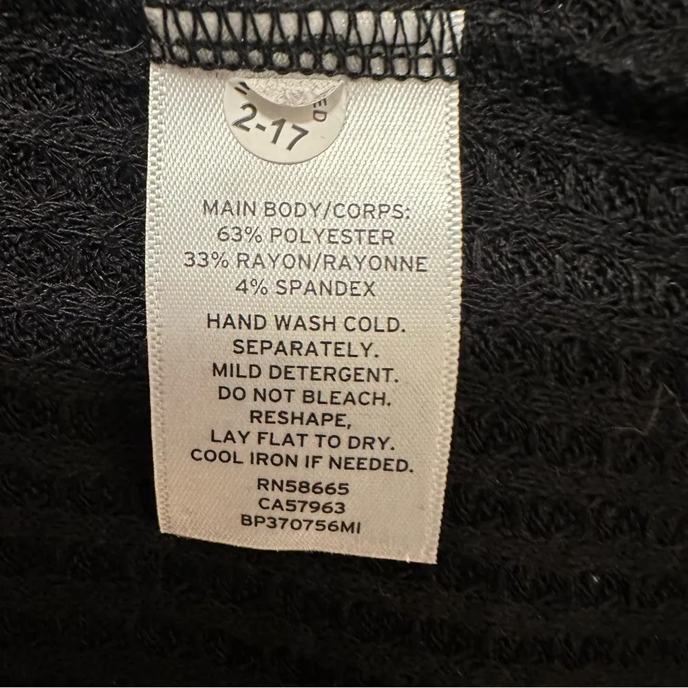 BP Nordstrom Solid Black Cowl Turtle Neck Knit Long Sleeve Casual Top Size Large - Image 5