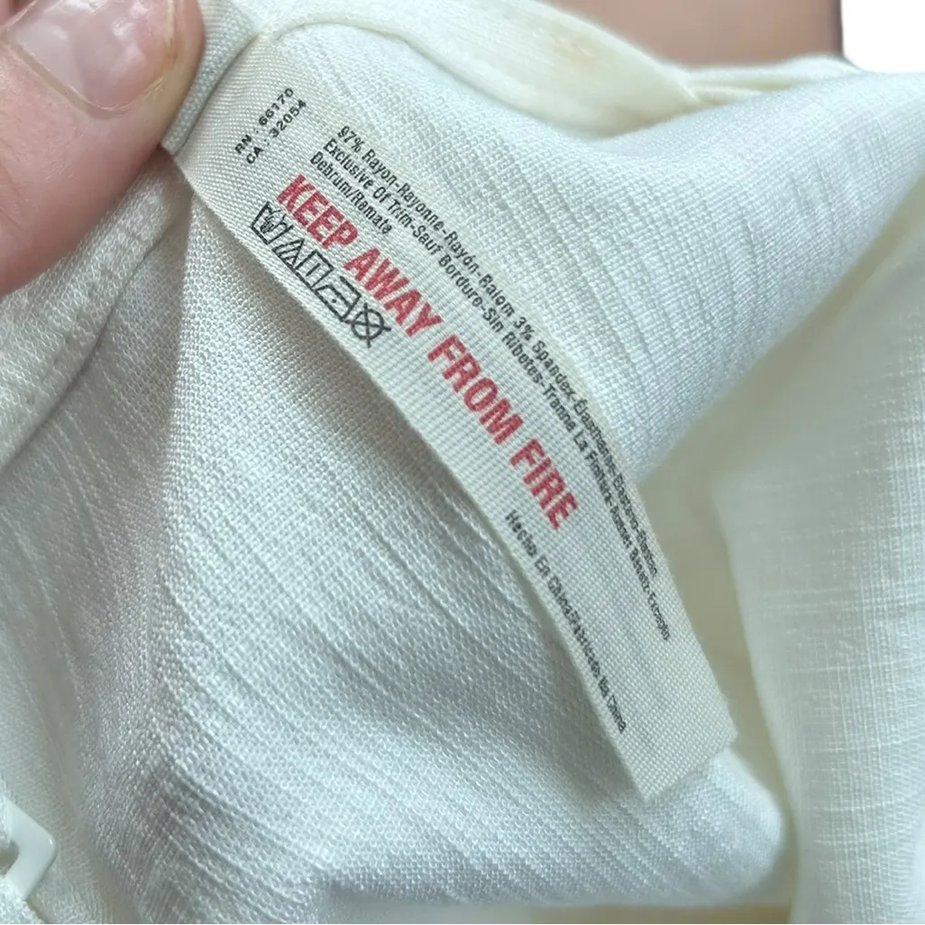 Intimately Free People Pippa V-wire bodysuit White Notch Neck Size Medium - Image 8