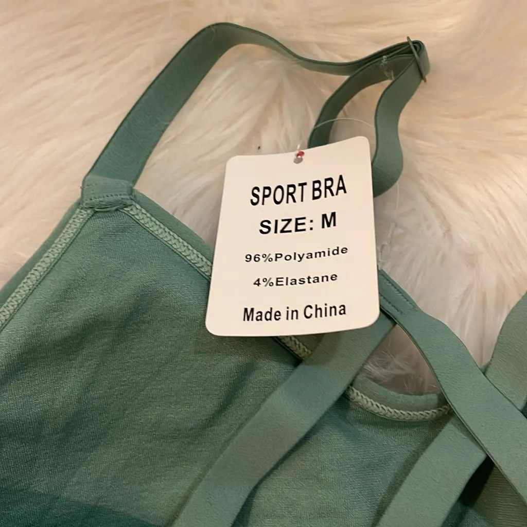 Angool sea green sports bra size M #68 Size M - Image 3