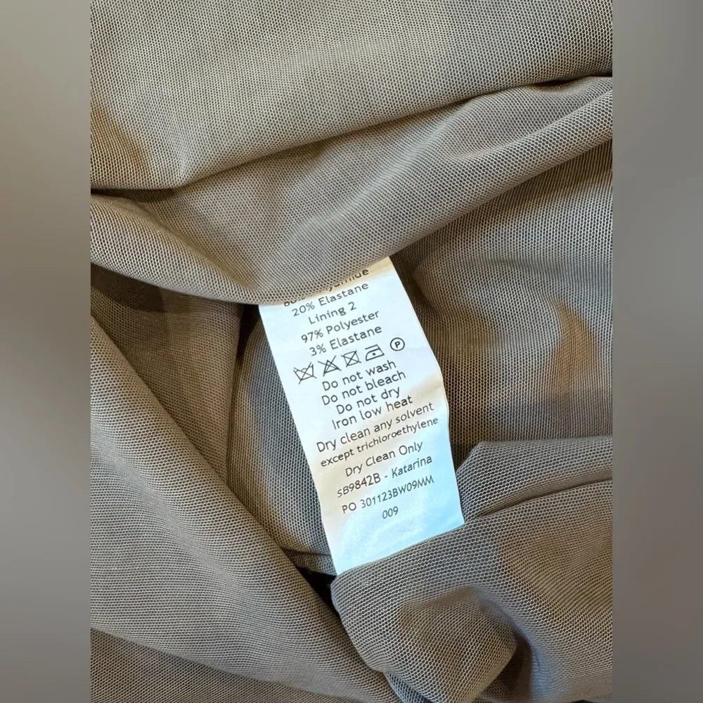 NWOT House of CB Katarina Smoke Gray Long Sleeve Maxi Dress sz XS - Image 6