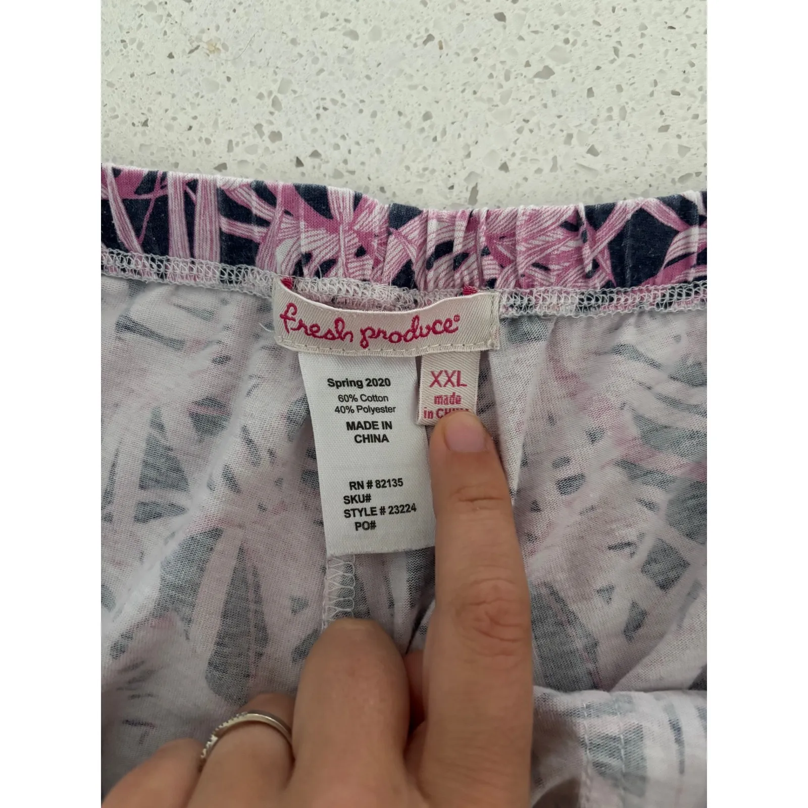 Fresh‎ Produce Pants Womens 2XL Pink Capri Lounge Casual Beachy Coastal Comfort - Image 3