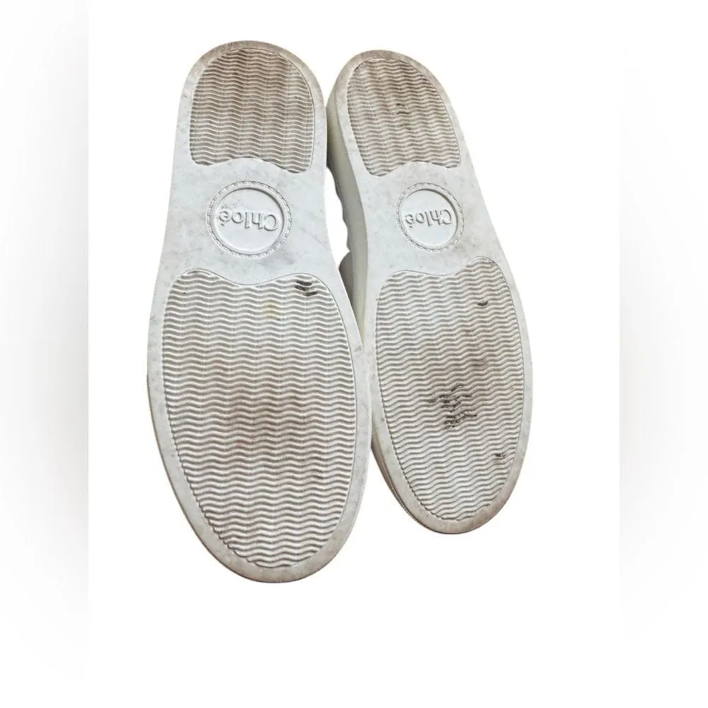 Chloe MULTICOLOR LAUREN SNEAKERS IN 51H CREAMY LILAC 39 - Image 14