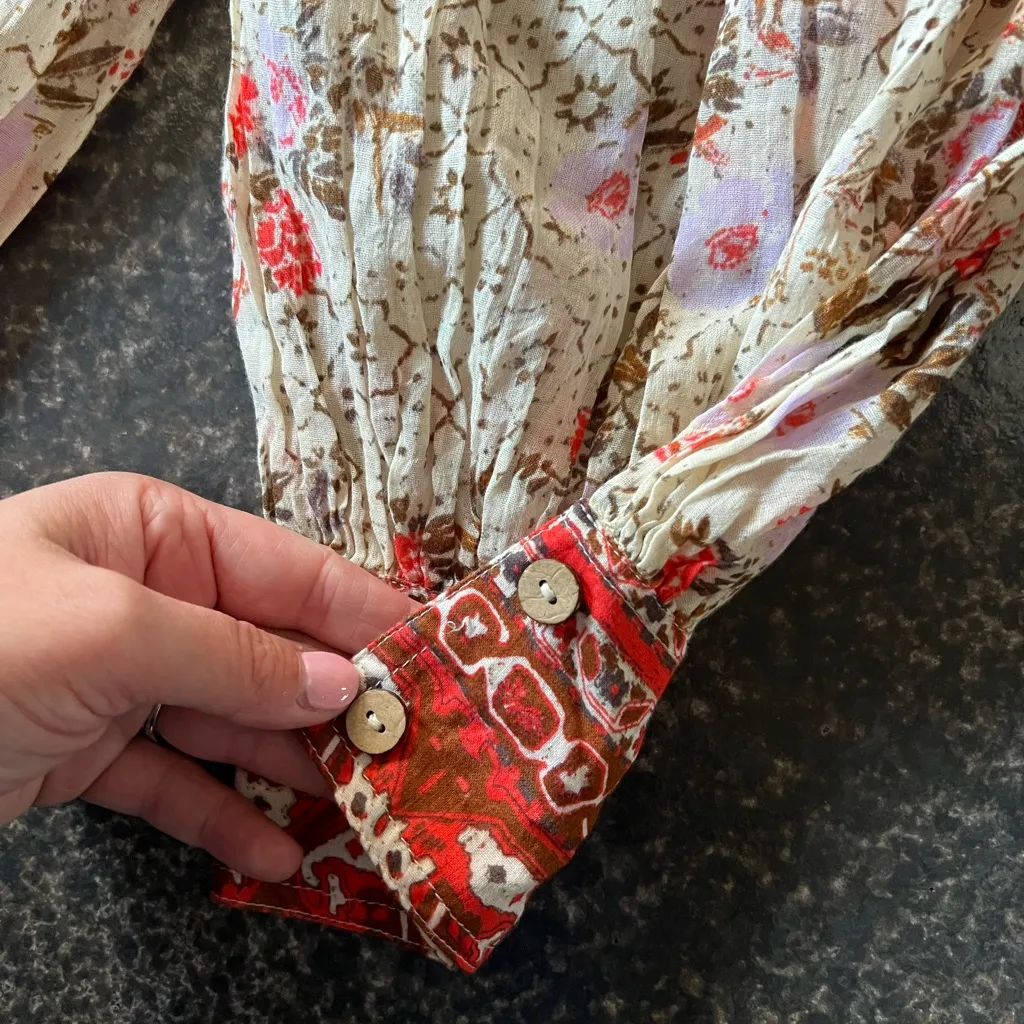 NWT New Free People Intimately Picnic Partay Balloon Ivory Harem Pants Sz S Boho - Image 4