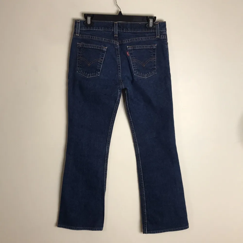 Levis 518 superlow boot cut 7 M Jr made in USA paper tag 29” - Image 7