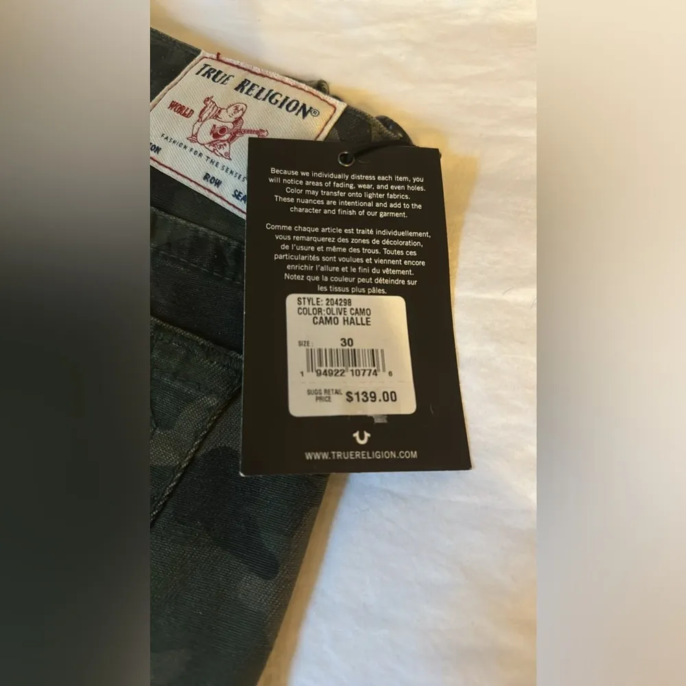 NWT True religion camo HALLE midrise super skinny Jeans - Image 10