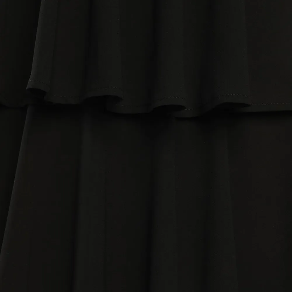 LULU’S Amazing Evening Black Tiered Maxi Dress - Image 4