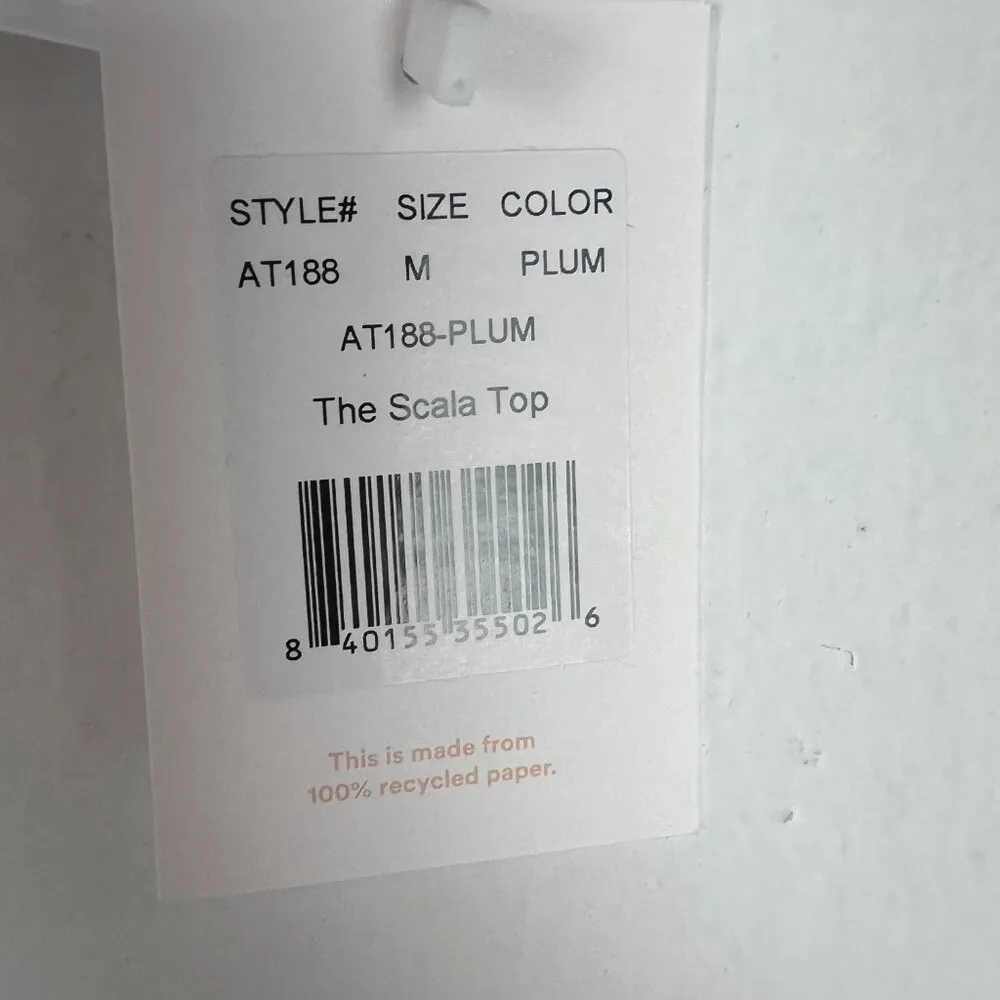 NWT Andie Swim The Scala Top Flat in Plum Purple Size Medium M NEW - Image 10