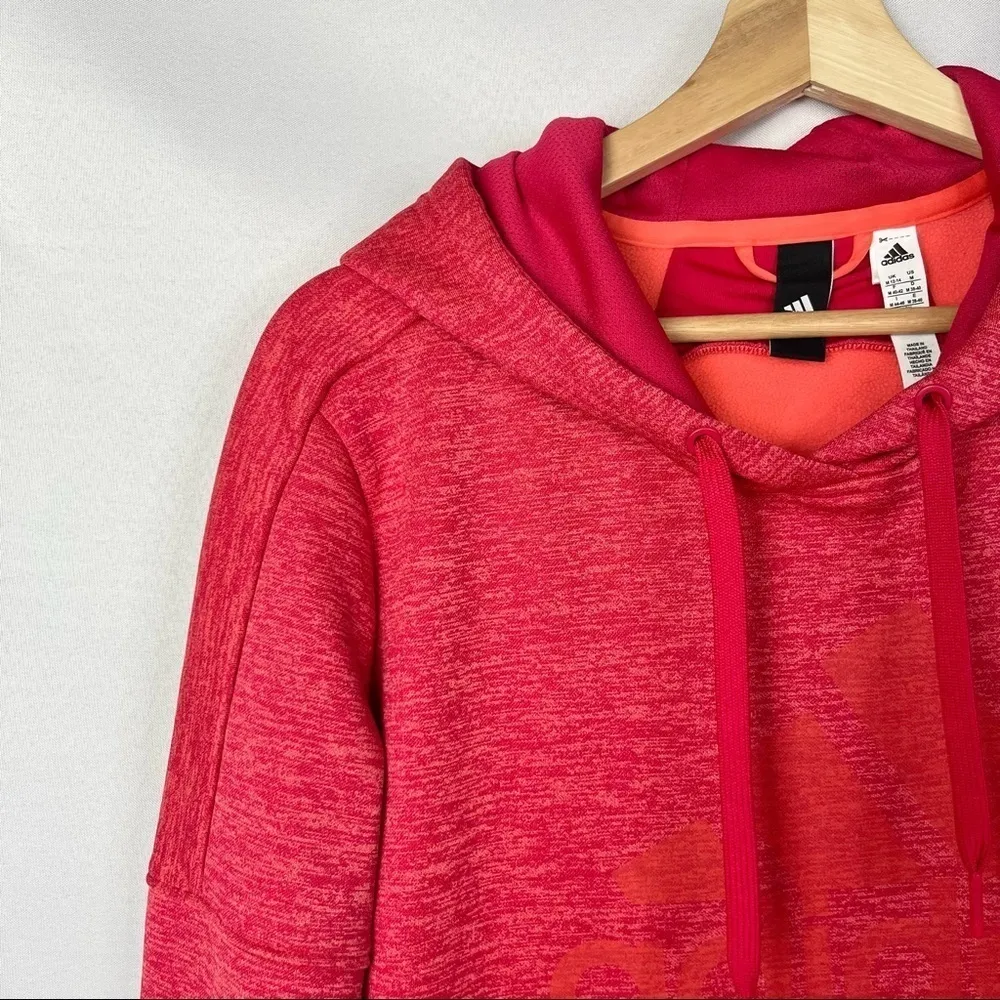 Adidas Team Issued Fleece Logo Pullover Hoodie M - Image 4