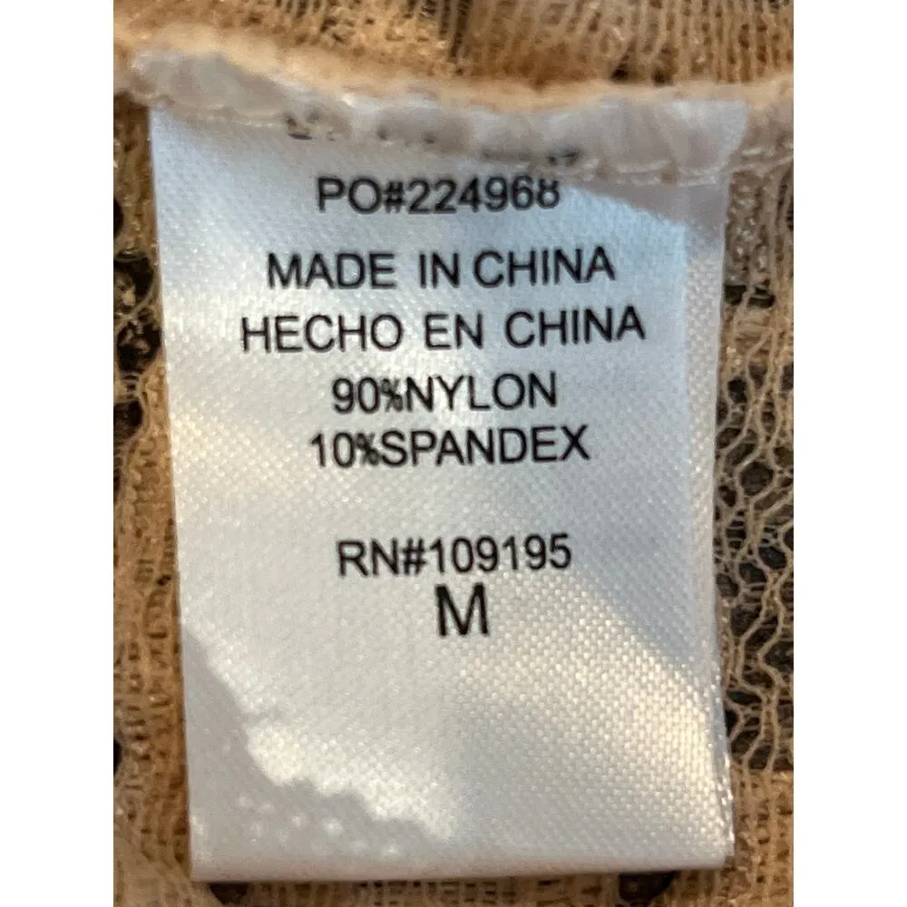 Love J Beige Tan Lace Corset Medium - Image 5