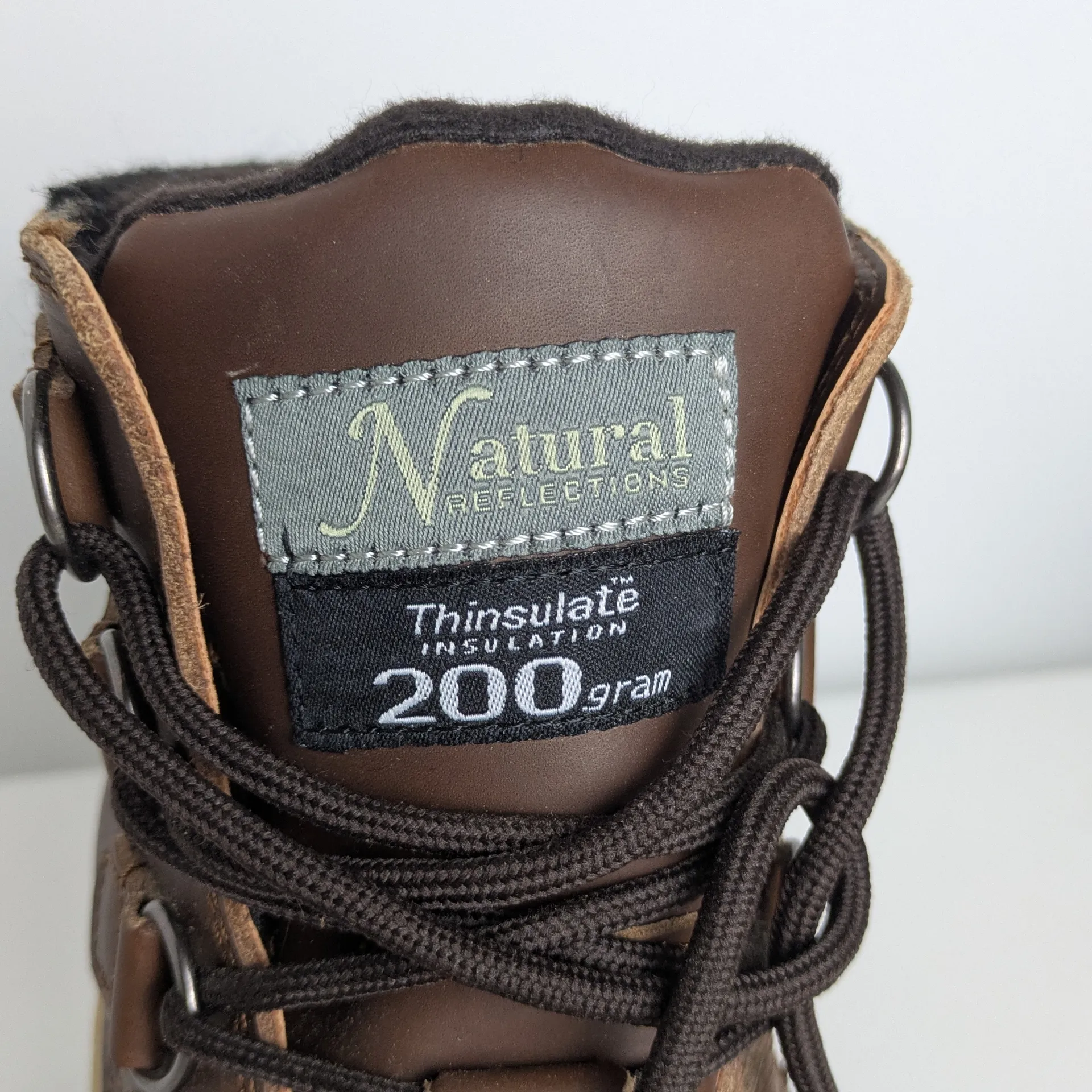 Natural Reflections Brown and Black Insulated Snow Boots Womens 7 - Image 8