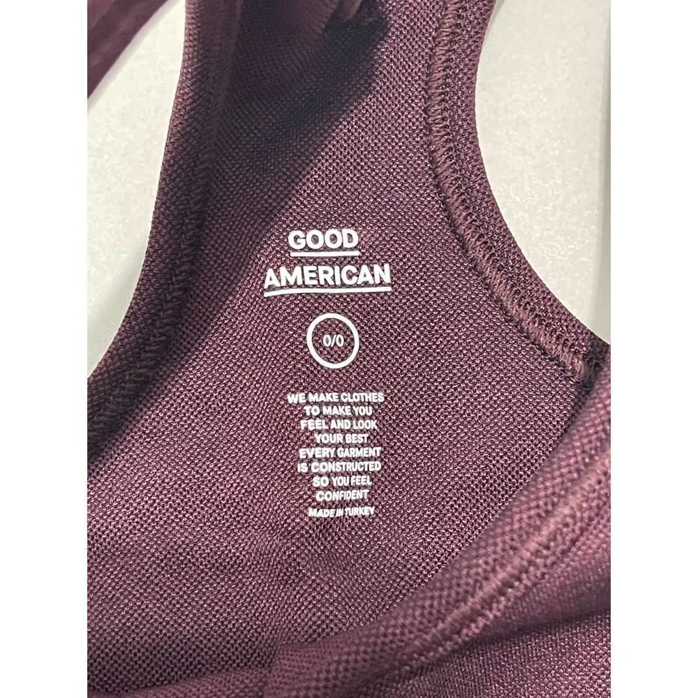 Good American Women's Knockout Seamless Scoop Sports‎ Bra Bordeaux Red 00 XXS - Image 10