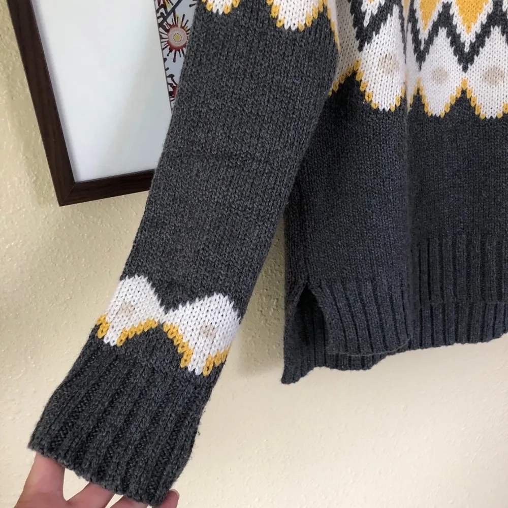 Aerie Fair Isle Sweater XS Oversized - Image 6