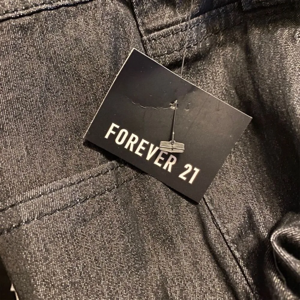 NWT Forever 21 Dark Wash Denim Jeans Skinny Fit Size 29 Y2K Stretch Zip Fly - Image 6
