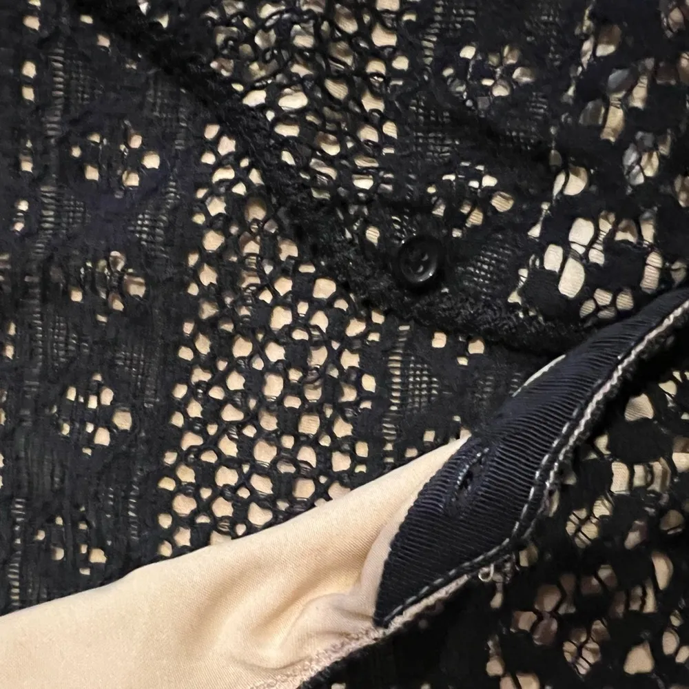 Max Studio  Black Lace Dress Size Medium - Image 8