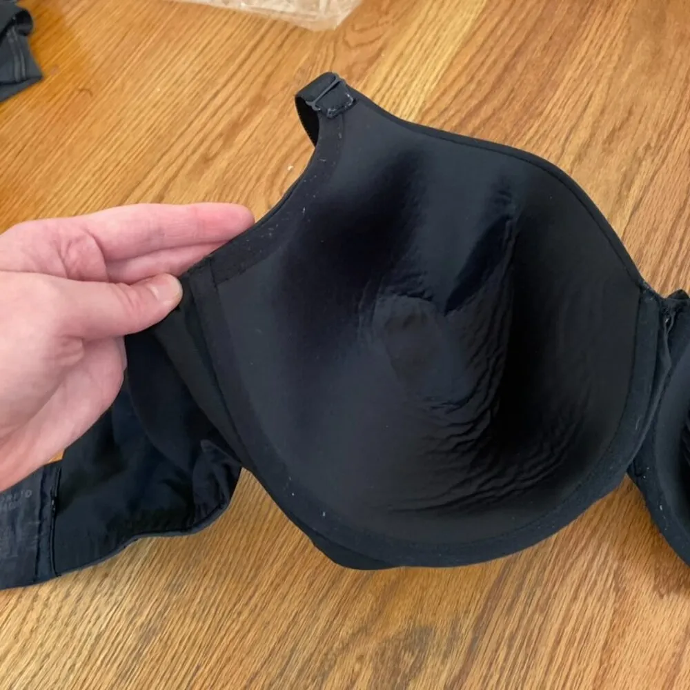 TORRID Plus Size Perfect T-Shirt Bra Solid Black Bow w/ Cutout Underwire 44DDD - Image 14