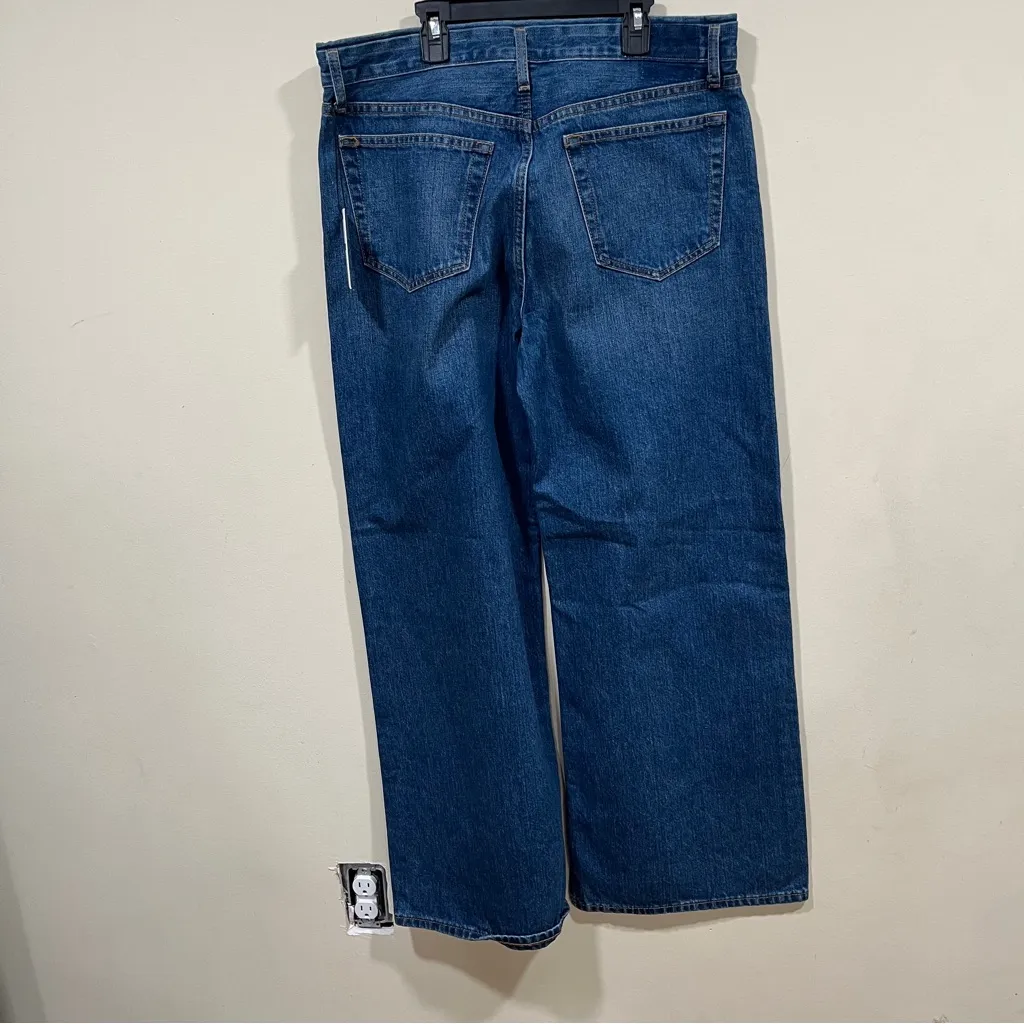 RE/DONE 70s  Wide-Leg Jeans in 60s Fade Organic Cotton Size 29 NWT Baggy - Image 8