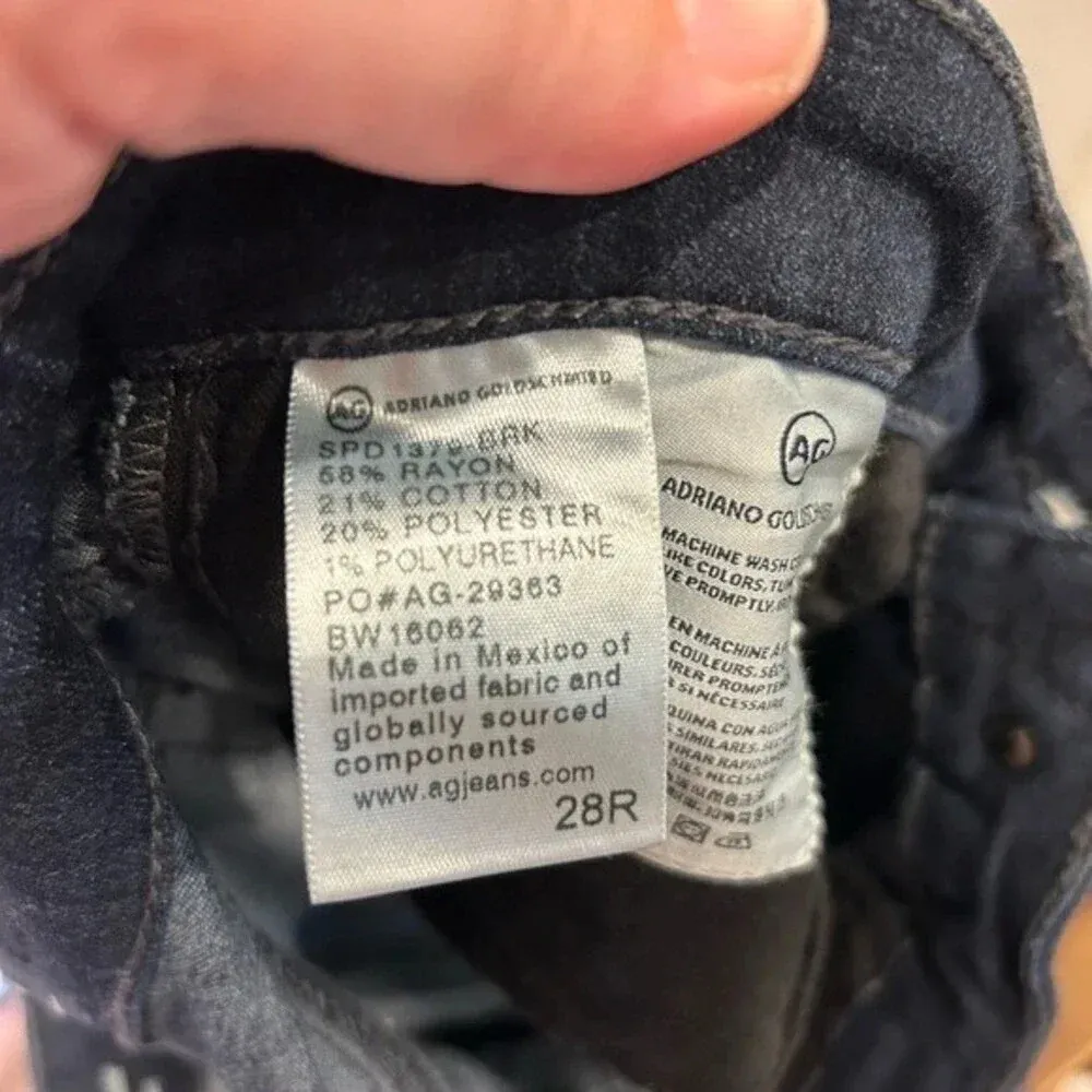 AG Adriano Goldschmied The Farrah Skinny High Rise Dark Wash Skinny‎ Jeans 28R - Image 8