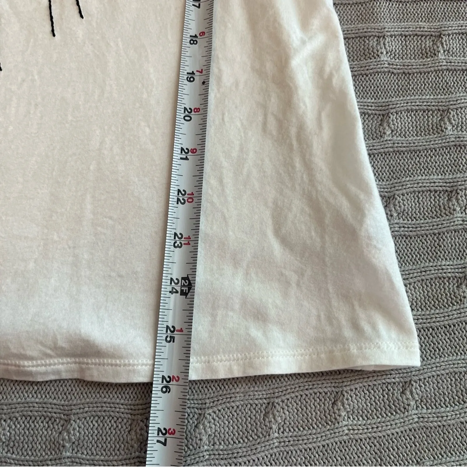 Express Women’s Cream Feather Sequin Rank Sz Large - Image 5