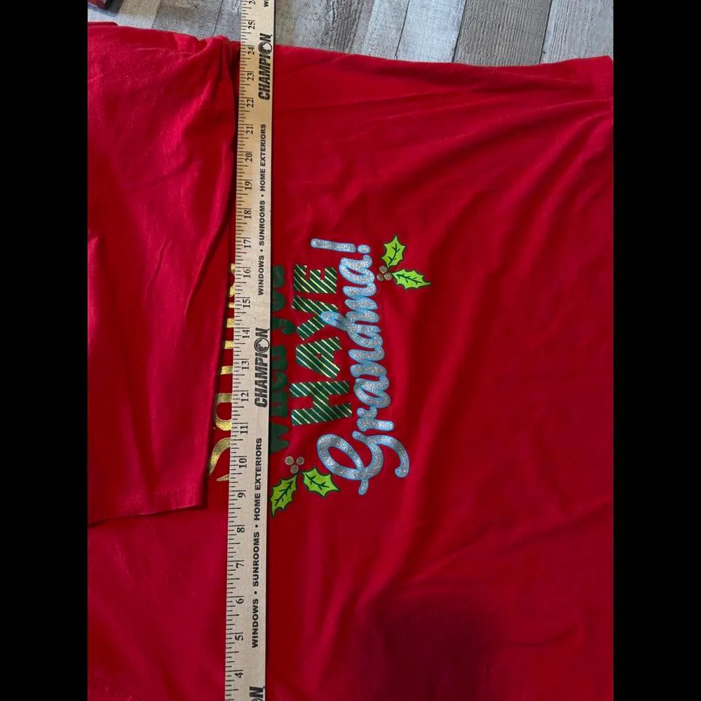 Festive Red Long Sleeve Tee - Image 6