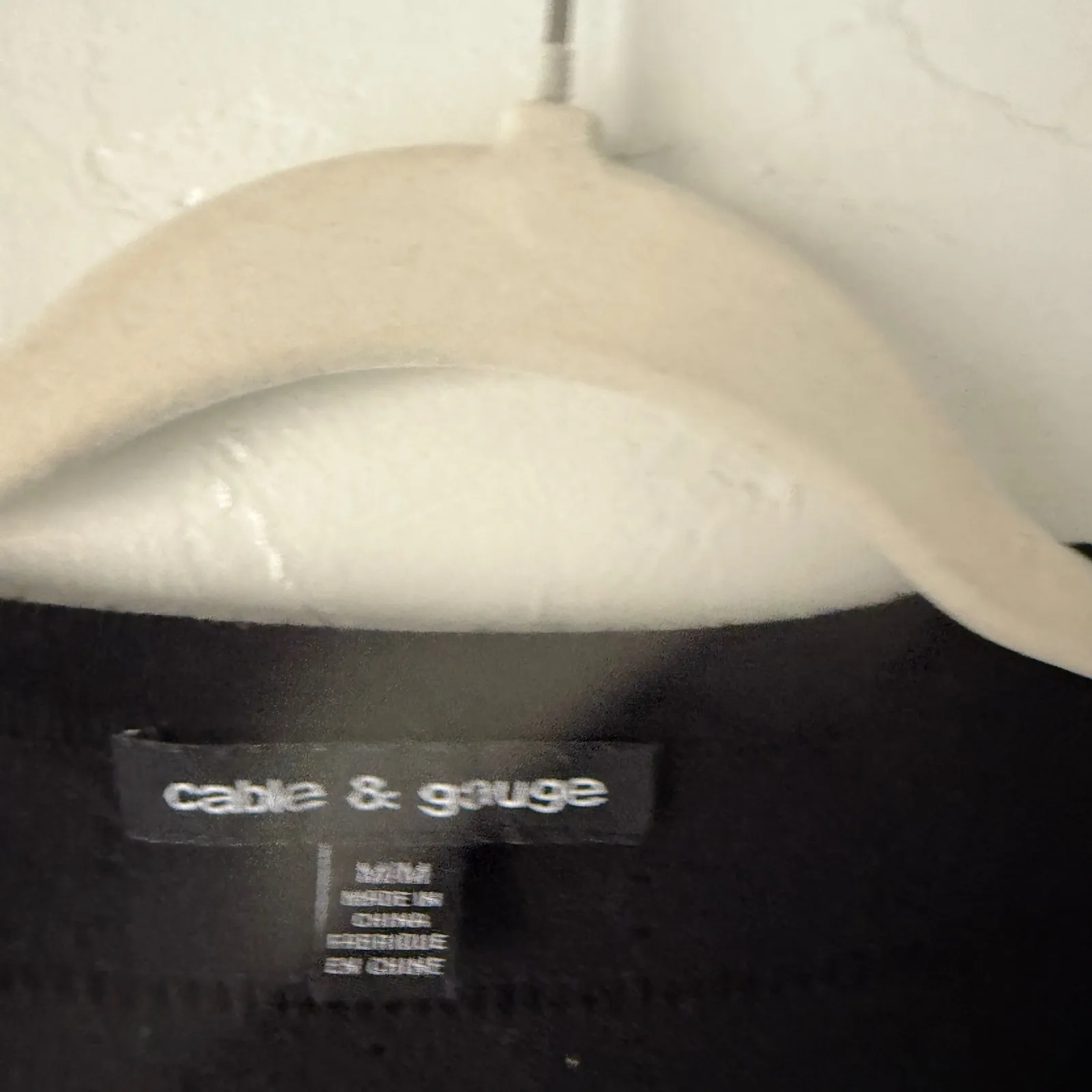 Cable & Gauge Black Textured Knit Button Front Cardigan Sweater M Twee Grunge - Image 7