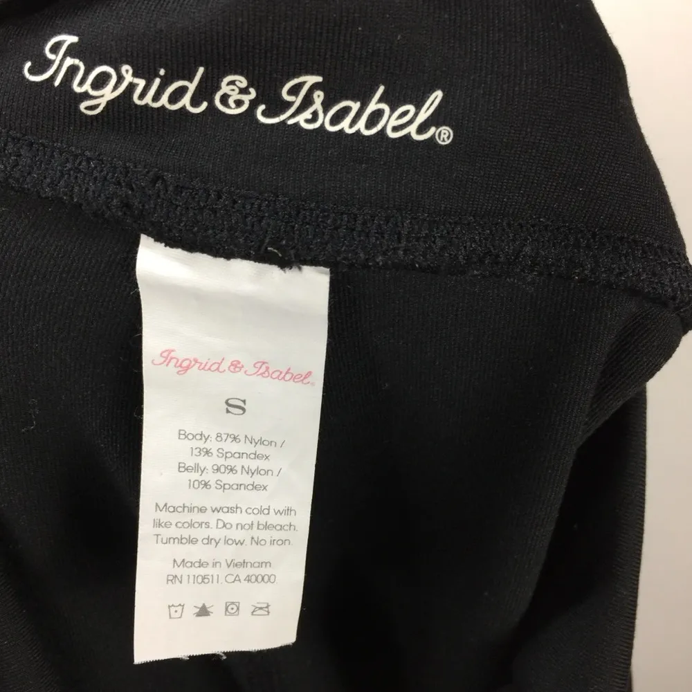 Ingrid & Isabel Everyday Ankle Zip Over the Bump Maternity Legging Black Size undefined - Image 5