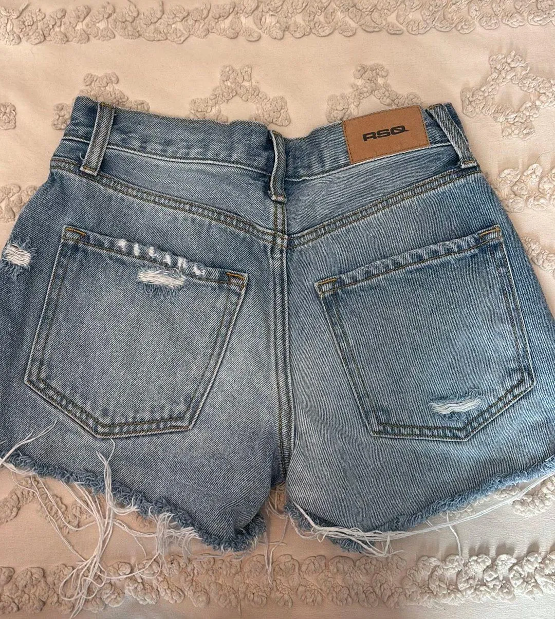 Ripped Jean Shorts - Image 2