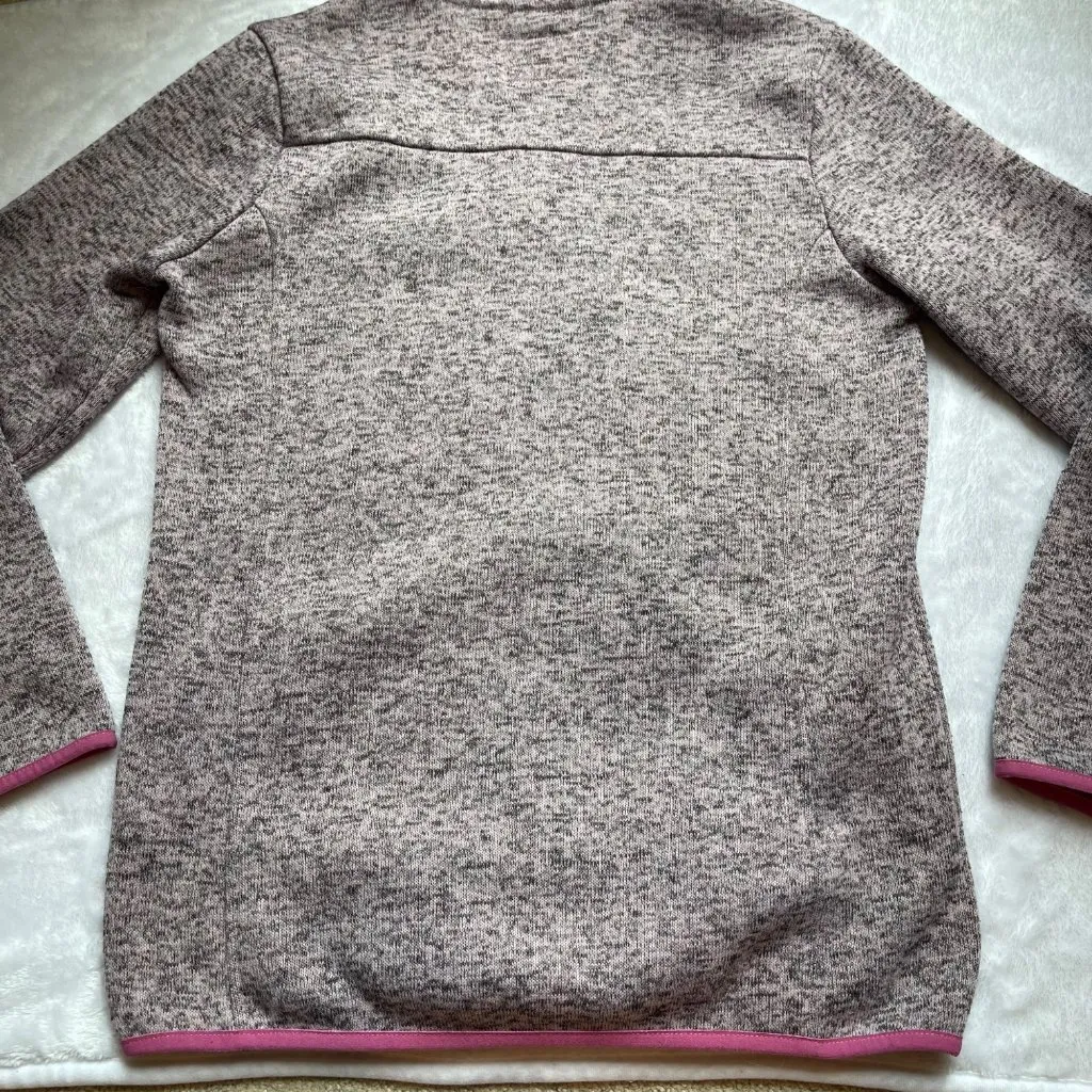 Simply Southern Heathered Gray Pink Pullover Sweatshirt Womens Size‎ Medium Snap - Image 9