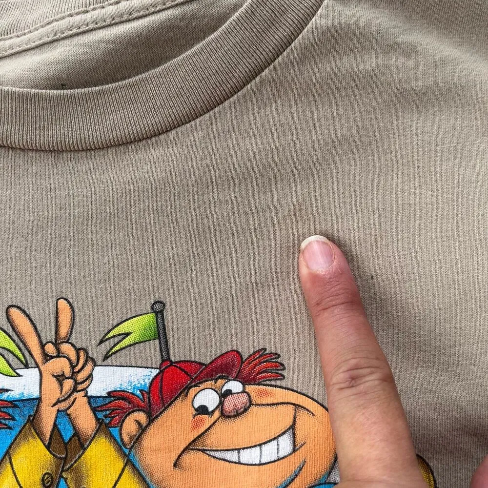 DISNEY Alice in Wonderland T-Shirt Womens Large Mushroom Be Kind Twee Goblin - Image 8