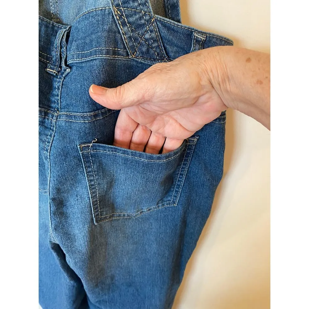 Angel Forever Young Signature Overall Dark Denim Blue Women's Size Small - Image 8