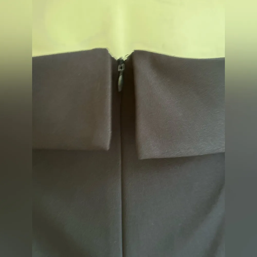 Adrianna Papell Navy Blue Off-the-shoulder neckline gauzy chiffon skirt … - Image 6