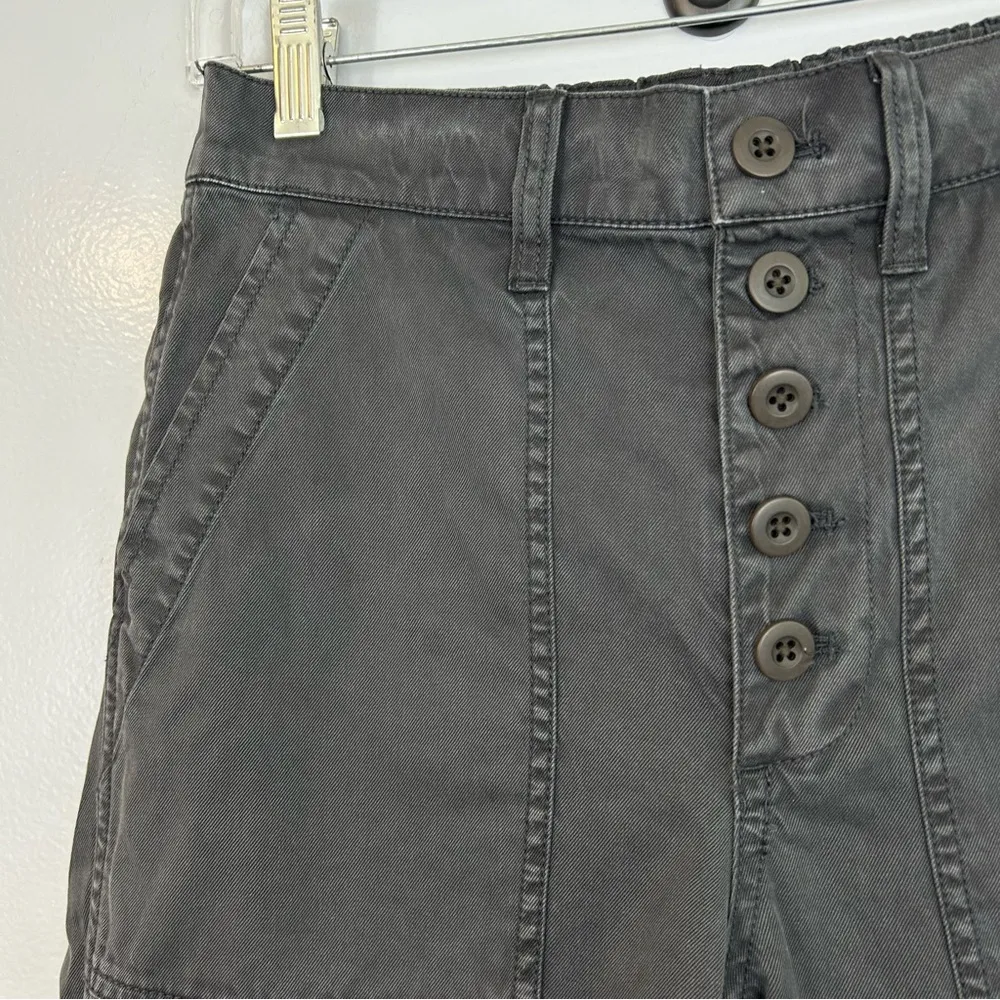 NWT Madewell Griff Pull-On Tapered Fatigue Grey Cargo Pants Size 25 - Image 7