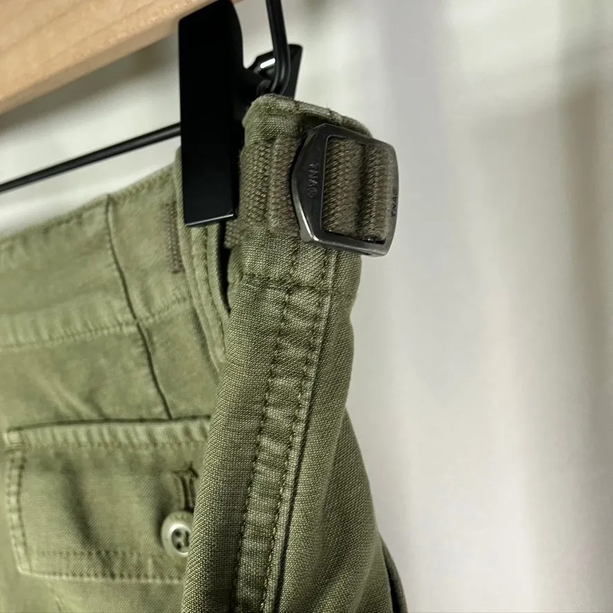TNA Aritzia Olive Green Utility‎ Pants Women's Size 4 Casual Straight Leg - Image 10