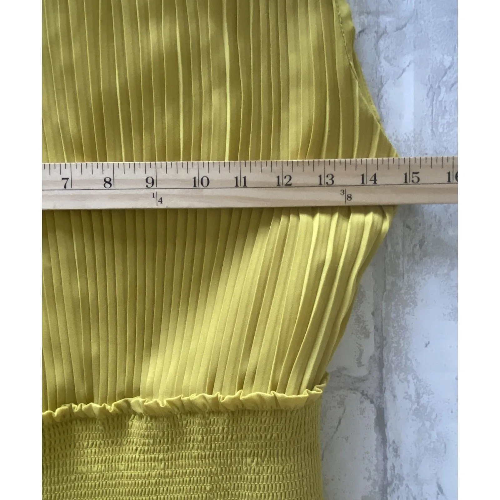 Nanette Lepore Pleated Smocked High Neck Sleeveless Lined Pullover Dress Sz 6 - Image 6