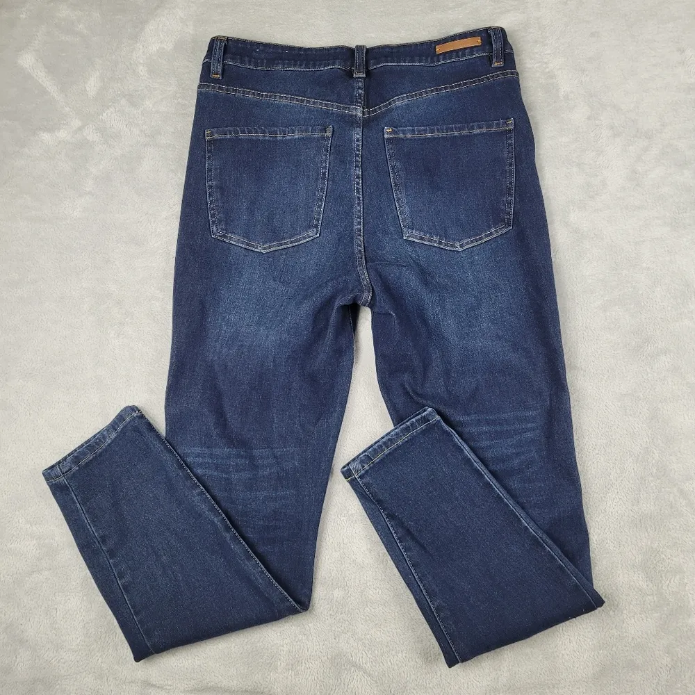 Soft Surroundings Women's Jeans 10 Blue Denim Skinny - Image 7