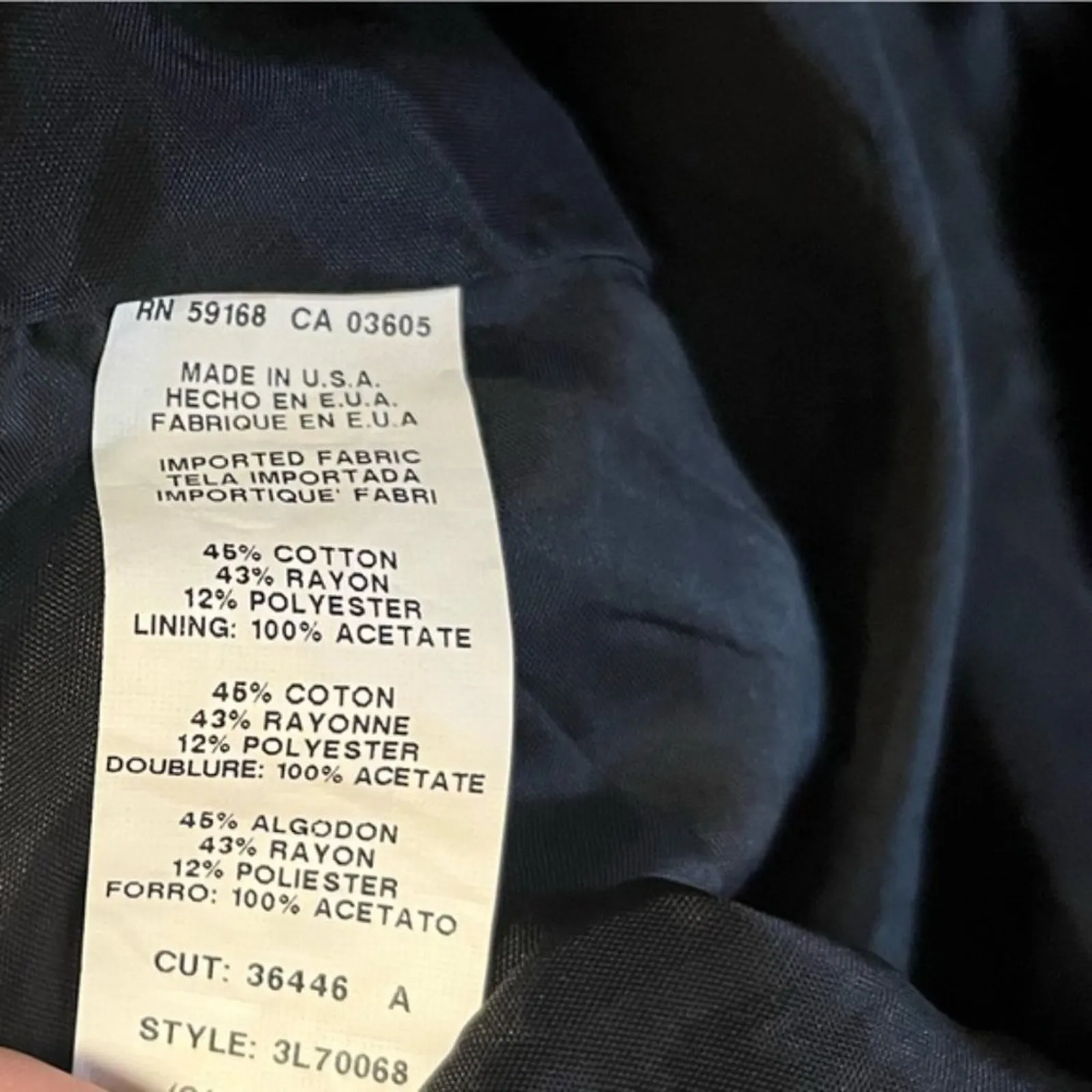 Karen Kane  Black Metallic Floral Cape Style‎ Jacket Size Medium - Image 11