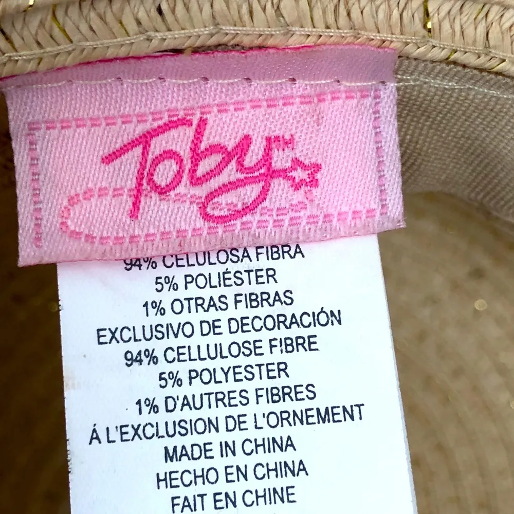Toby NYC Paper Straw Sun Hat White - Image 2