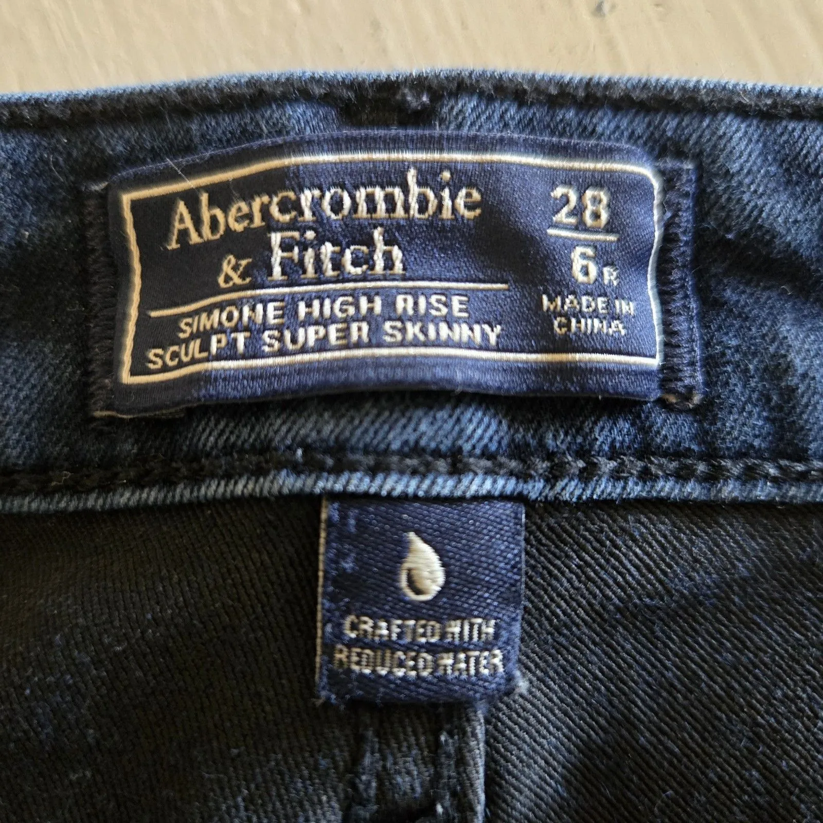Abercrombie & Fitch Jeans Simone High Rise Sculpt Super Skinny Size 28 / 6 Reg - Image 6