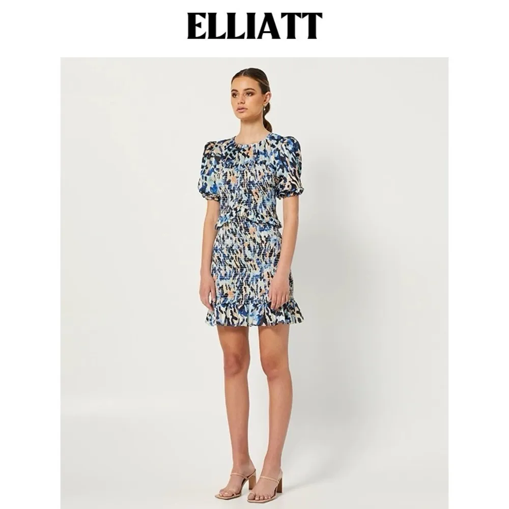 Elliatt Incubus Mini Dress in Blue Multi Size Small NWT - Image 3