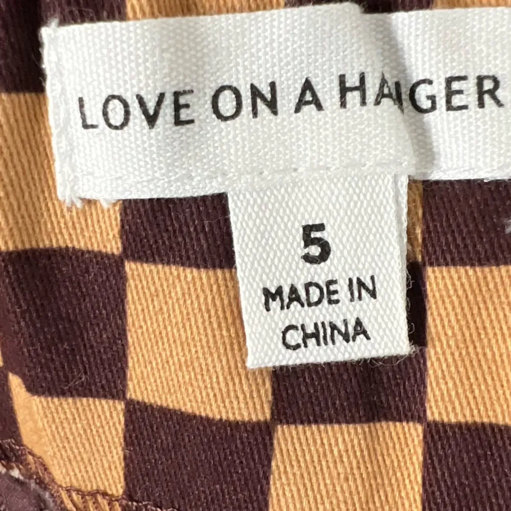 Love on a Hanger Brown Checkered Mini Skirt Retro Juniors 5 - Image 4