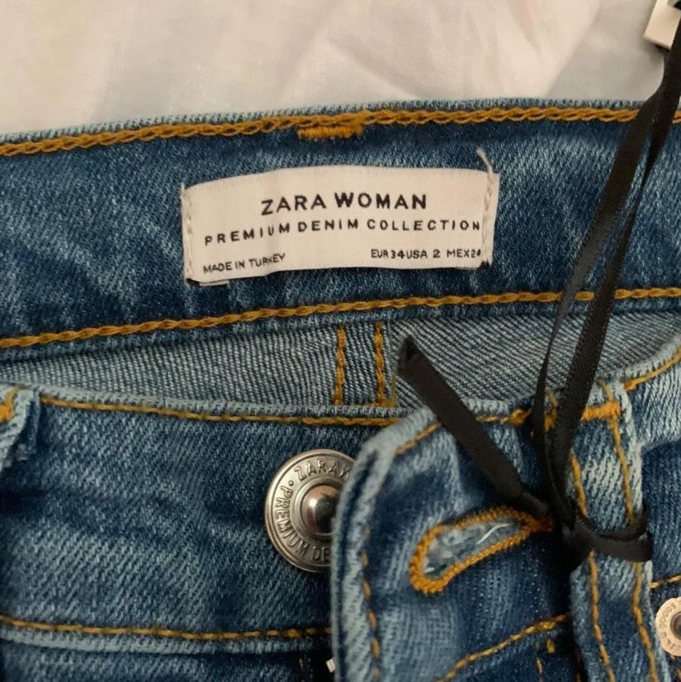 ZARA Cropped Flare Jeans - Image 3