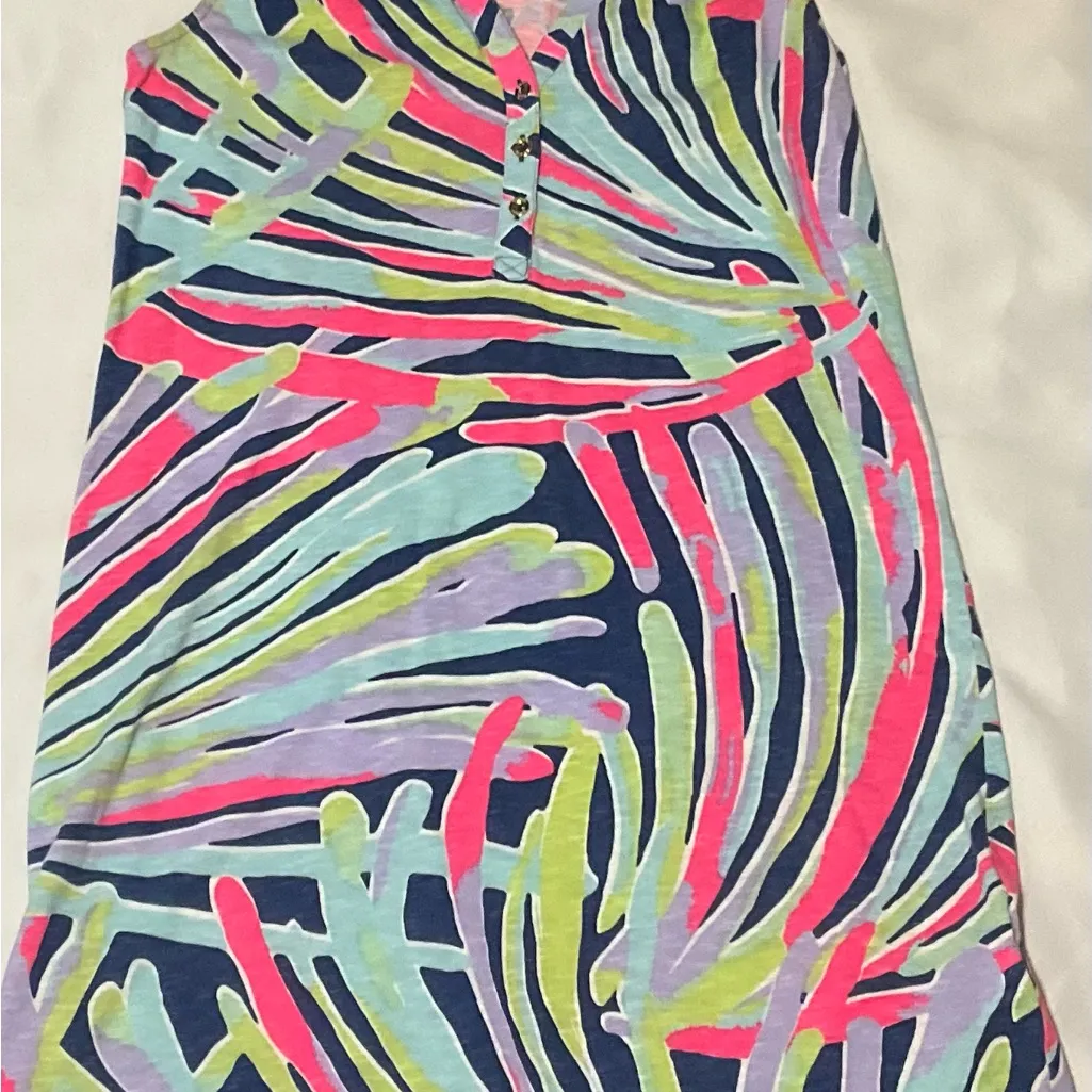 Lilly Pulitzer Sleeveless Tank Top Size S Multicolor Print Pullover‎ Style 20918 - Image 3