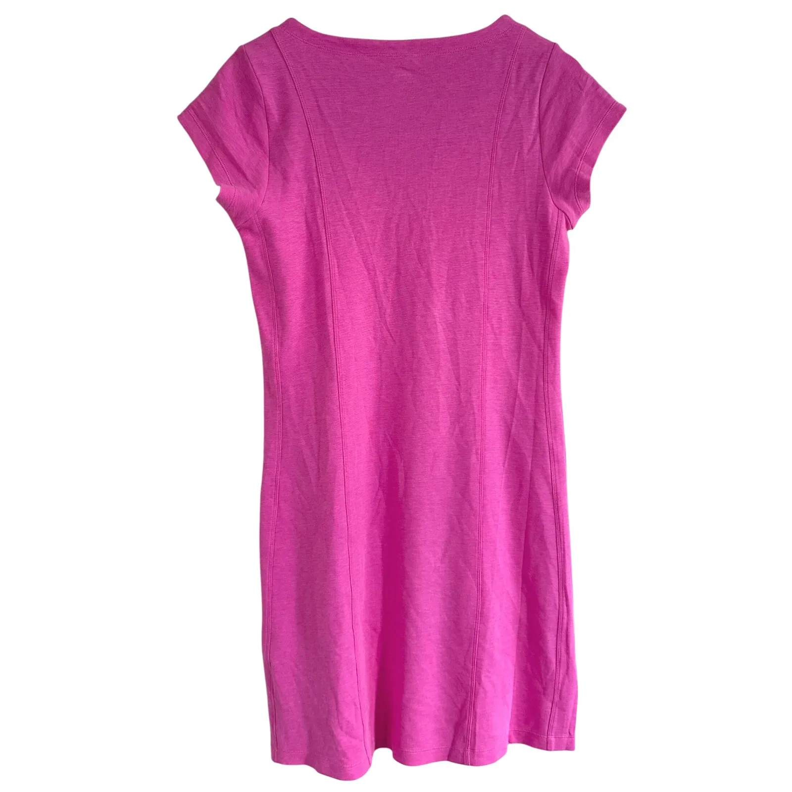 Horny Toad Cap Sleeve Shift Dress Flexcel Size Medium M Pink‎ V-neck - Image 2