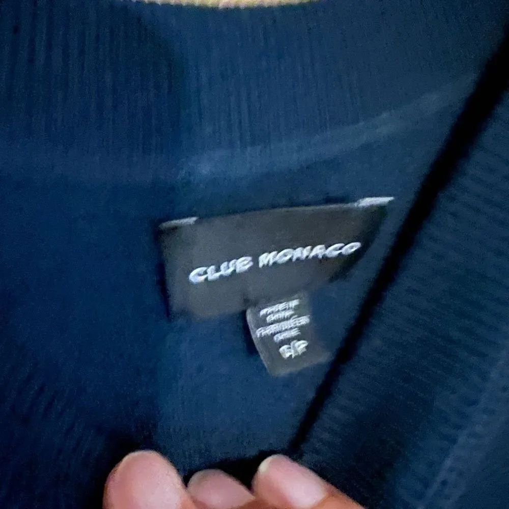 Club Monaco small blue wool sweater - Image 5