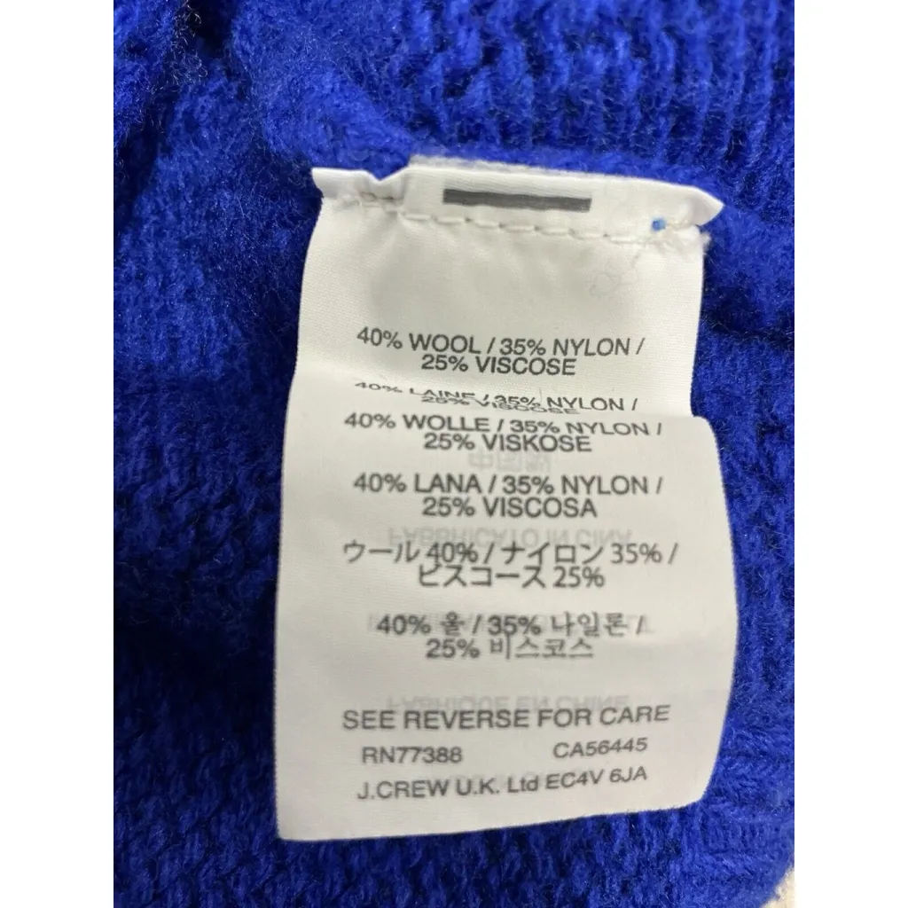 Womans J. Crew XS Blue Pullover Crewneck Sweater - Image 5