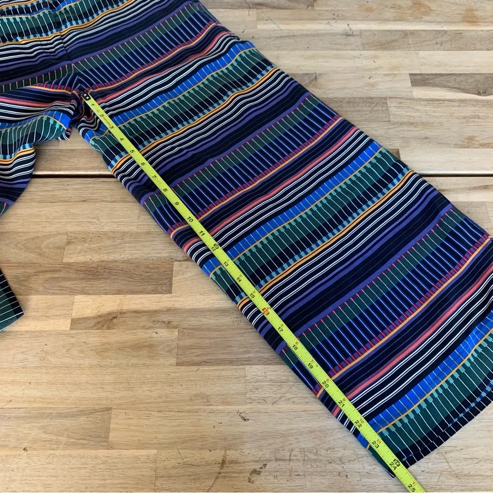 LOFT Multi-Color Strip Wide Leg Crop Pants 0 - Image 6