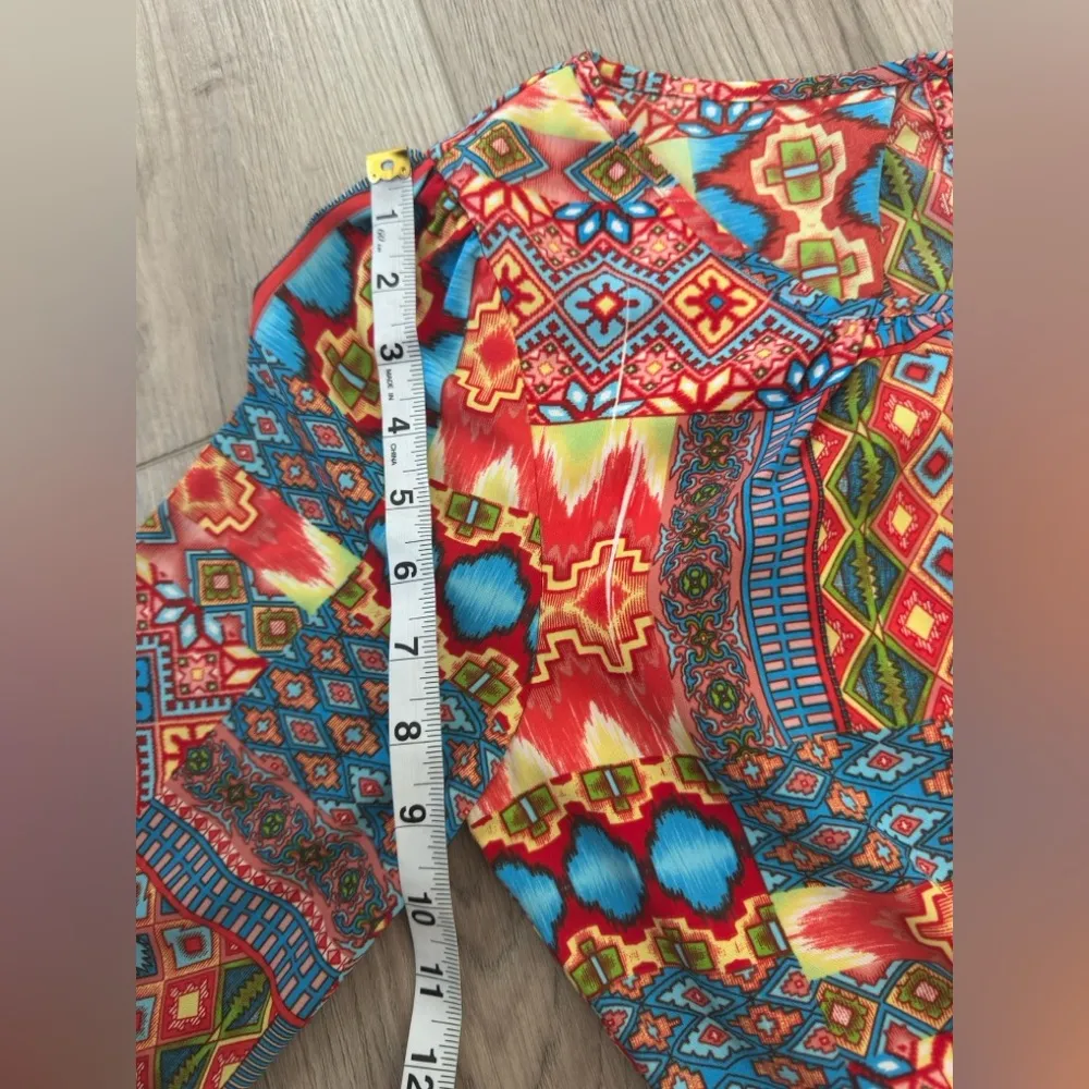 PINK OWL 🦉 Colorful Geometric Pattern Dress - Image 6