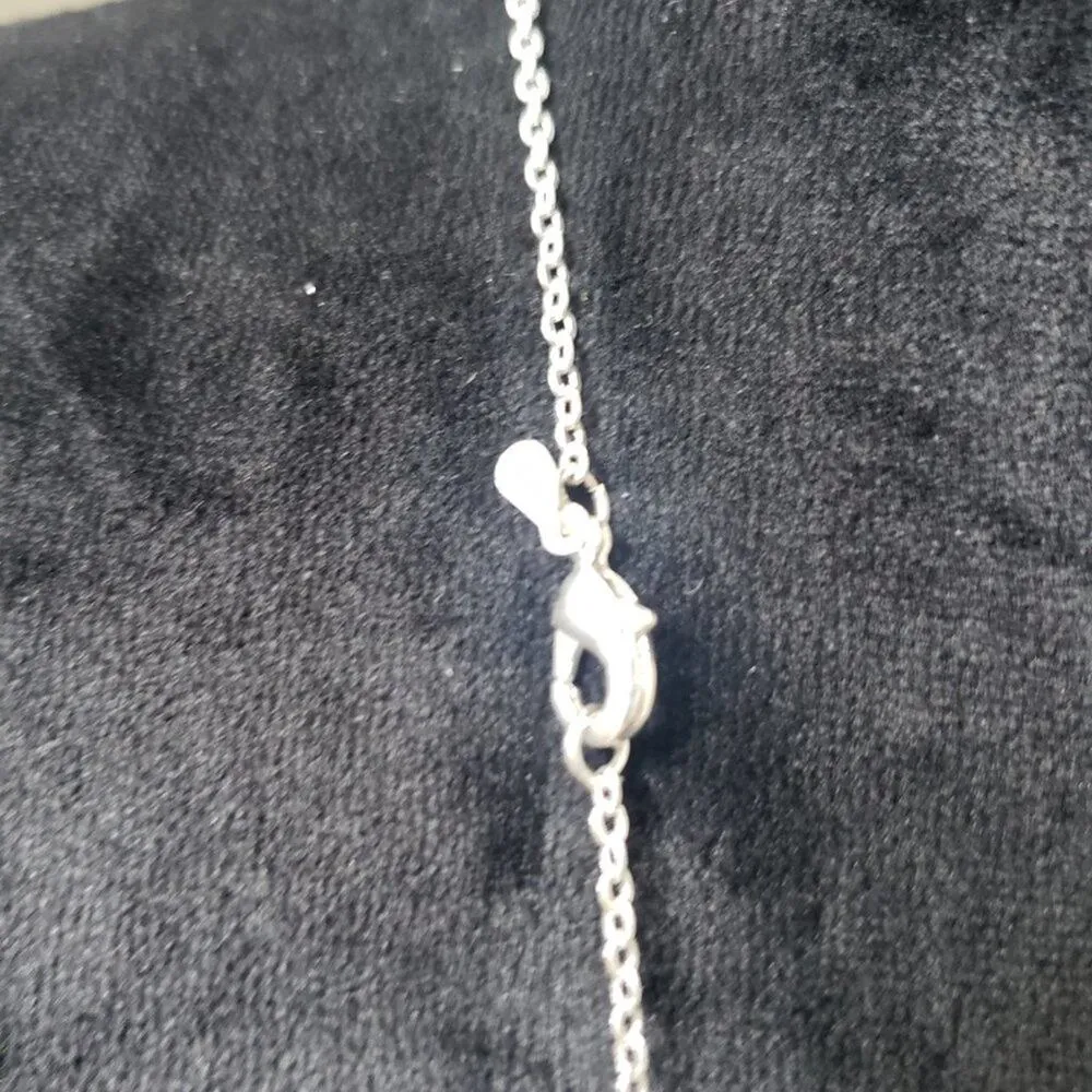 RMN Womens Silver and Brass Tone Beaded Charm Necklace with Lobster Clasp - Image 6