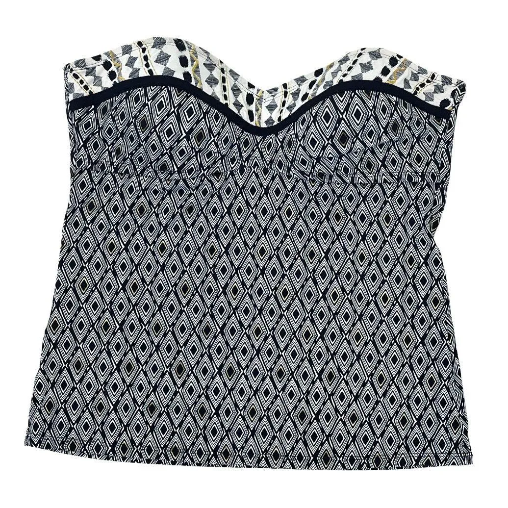 Bleu Rod Beattie By All In The Mix Geometric Bandeau Top W Swim Skirt Womens 8 - Image 2