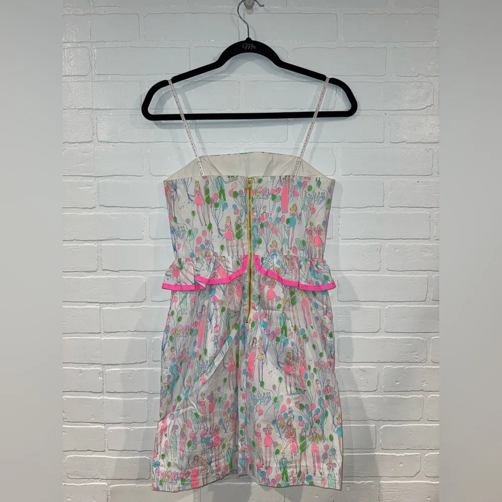 Lilly Pulitzer 💫 Holy Grail 💕 Sleeveless Peplum Lowe Shift Dress in Pop - Image 14