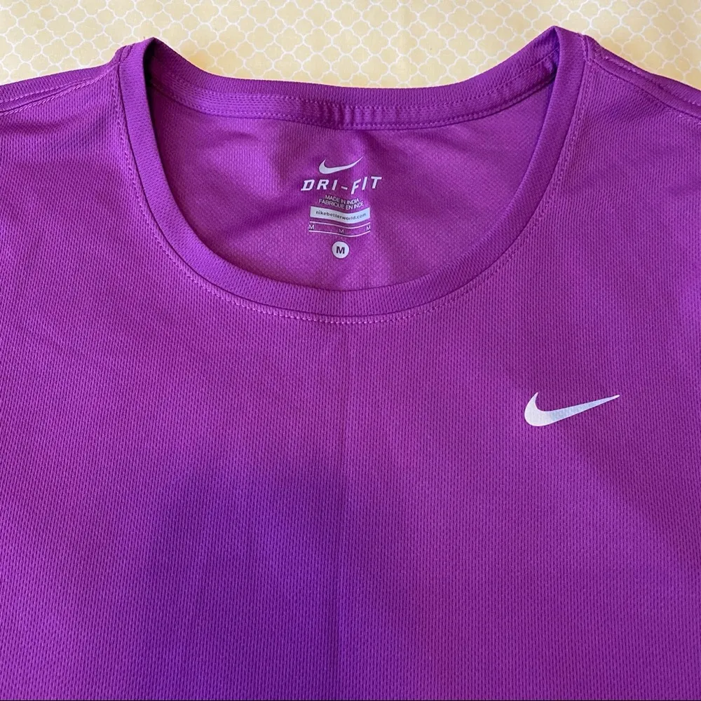 Purple Nike DRI-FIT Sports Tee - Image 2